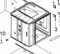Деталировка для пароконвектомата газ. Angelo-Po BX122G