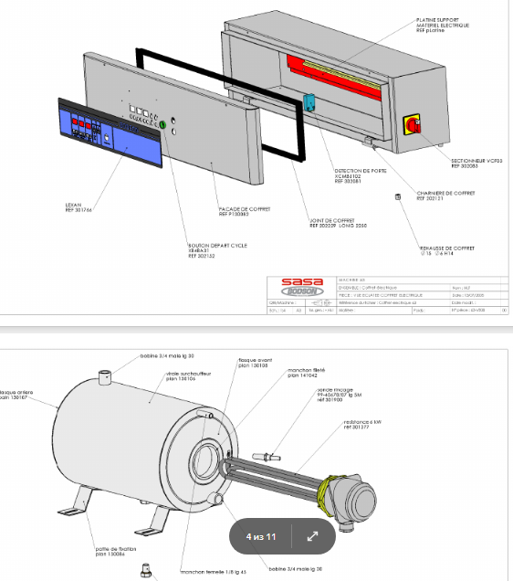 Деталировка для BODSON PA63