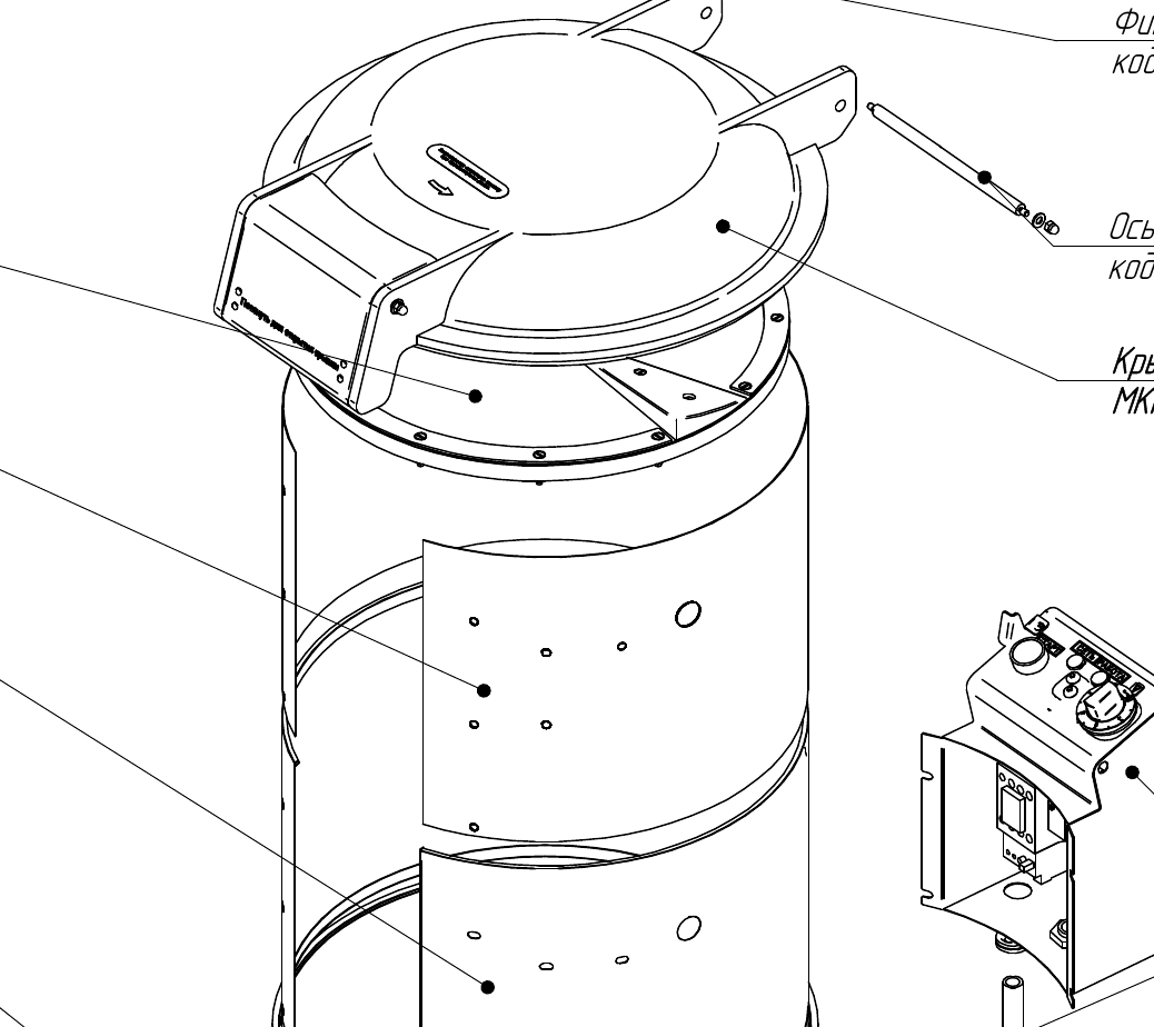 Деталировка картофелечистки Abat МКК-300