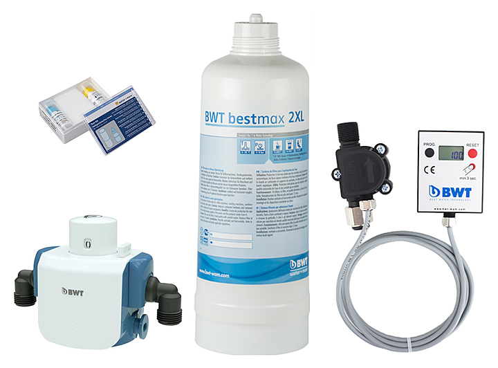 Фильтр-система BWT IST 2XL kit комплект: фильтр 2XL, счетчик д/воды, переходники, тест для воды
