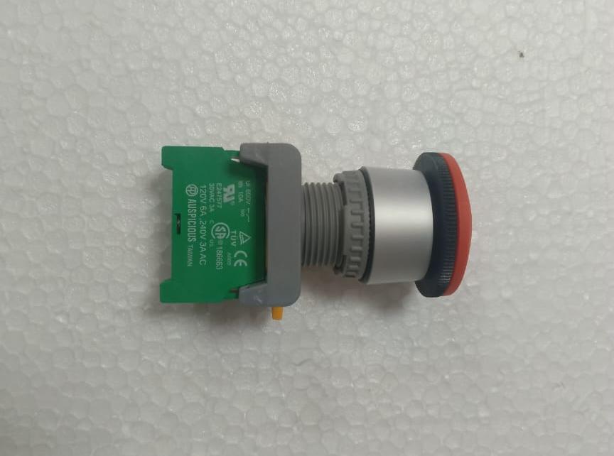 Кнопка LEB-22-1-O/C-R красн с фикс гриб