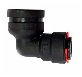 Коннектор угловой 90, FLEX x диаметр 8 mm John Guest соединение (пластик) арт.812429