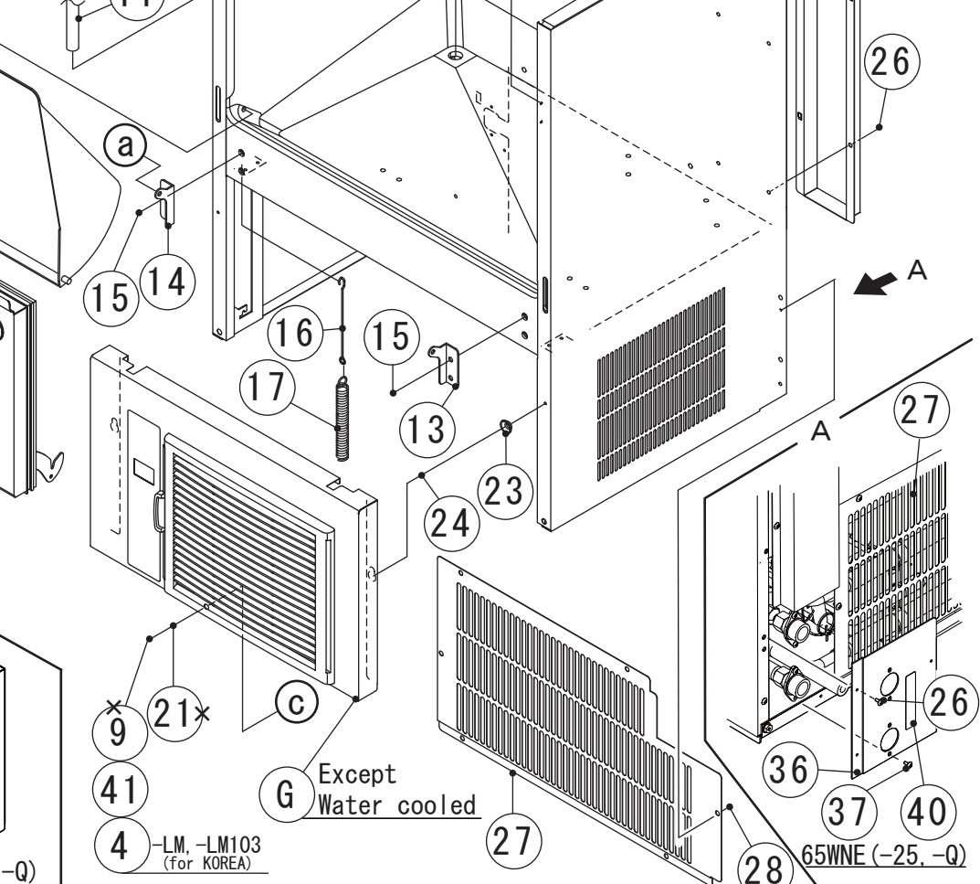 Деталировка для Hoshizaki all type IM-65NE, IM-65WNE