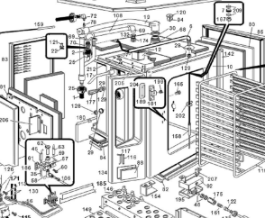 Деталировка для пароконвектомата газ. Angelo-Po FCV401DM