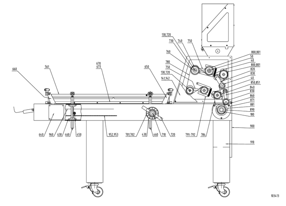 Деталировка Glimek Moulder MO-671