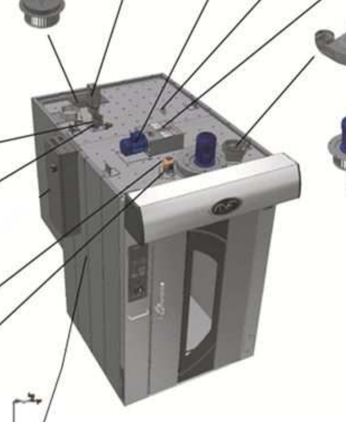 Деталировка Mondial Forni ROTOR BASIC OVEN 2
