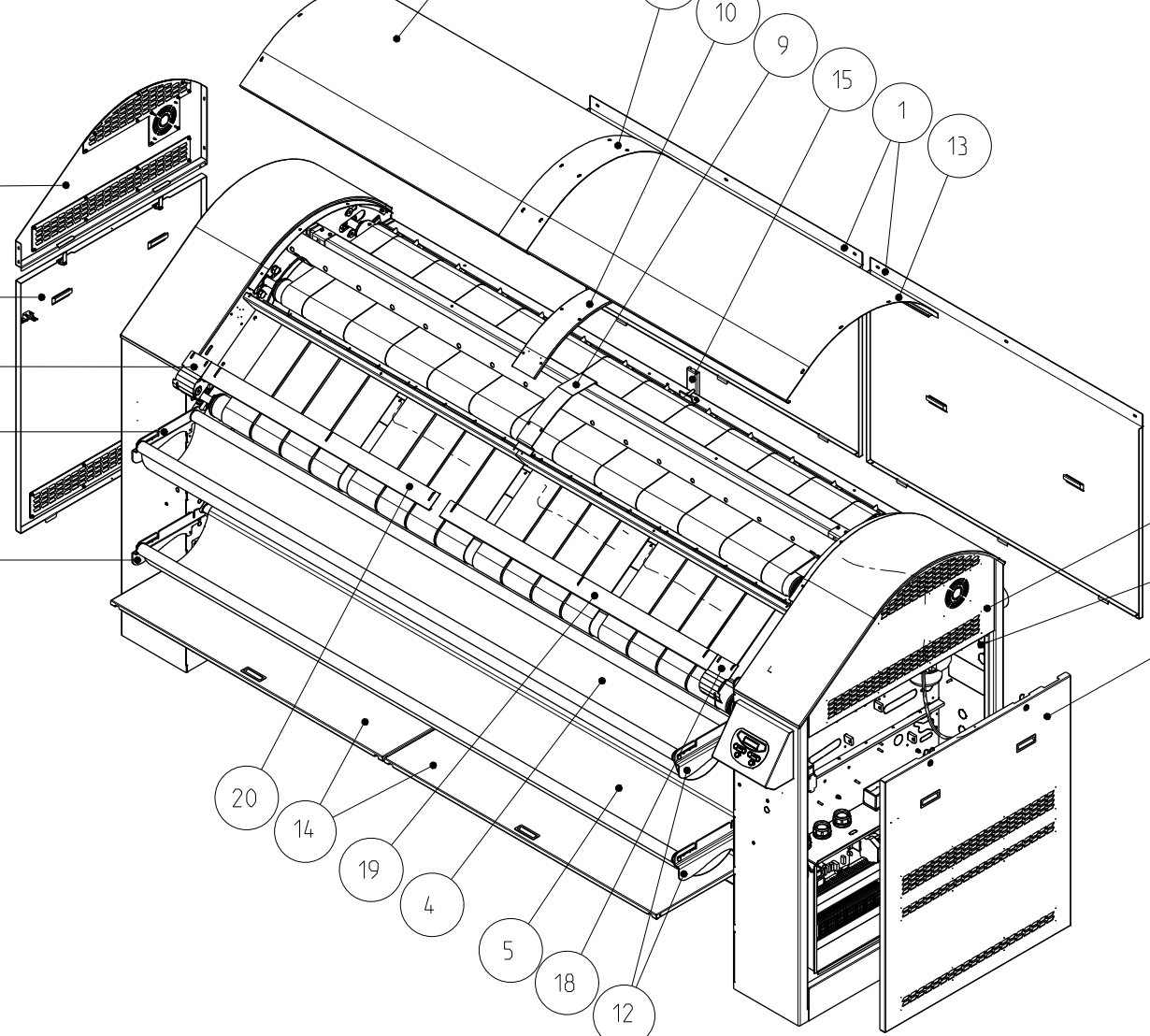Деталировка для Imesa Гладильная SP MCM 2500-2800-3200