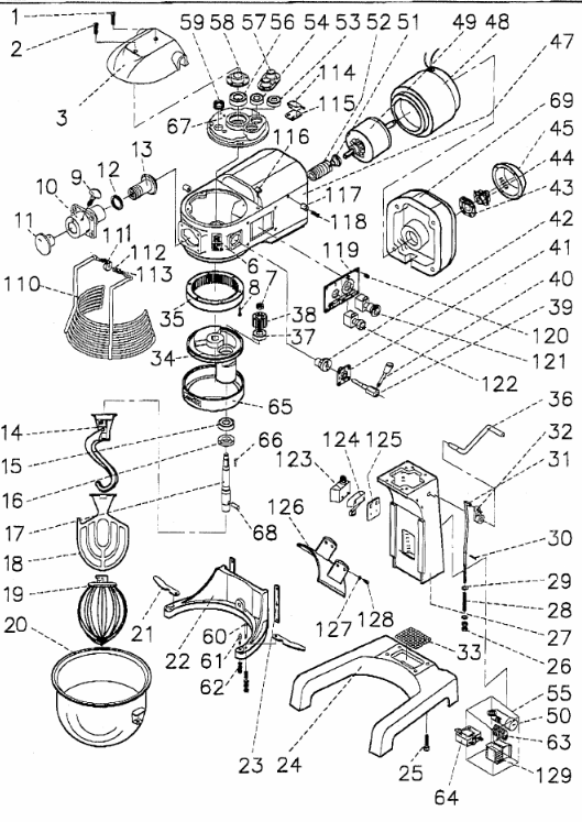 Деталировка для SM-200S Exploded View