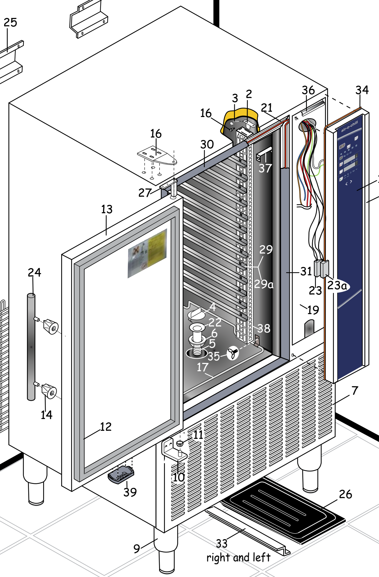Деталировка для  Electrolux BLAST CHILLER/FREEZER 10GN 1/1 50kg