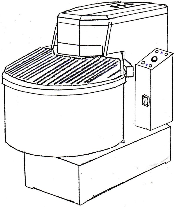 Деталировка для Delloro спиральная тестомесильная машина F-062, F-070, F-071