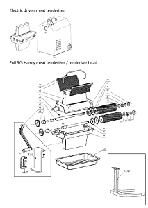 Деталировка для 2013meat tenderizer exploded view